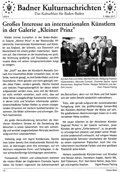 Presse Badner Kulturnachrichten